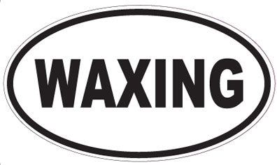 WAXING - Oval Sticker