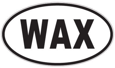 WAX - 3 Letter Initials Oval Magnet