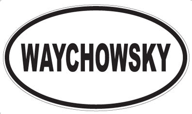 WAYCHOWSKY - Oval Sticker