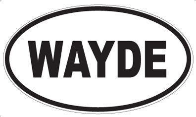 WAYDE - Oval Sticker