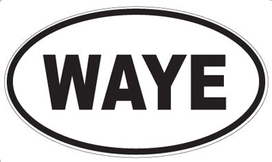 WAYE - Oval Sticker