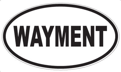 WAYMENT - Oval Sticker