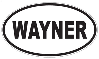 WAYNER - Oval Sticker