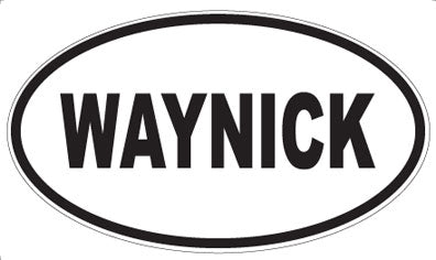 WAYNICK - Oval Sticker