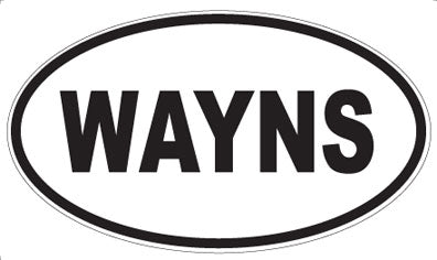 WAYNS - Oval Sticker