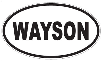 WAYSON - Oval Sticker