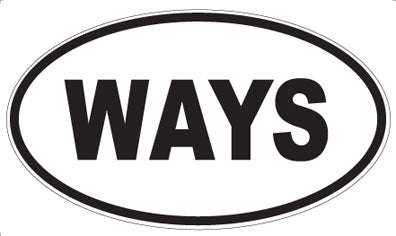 WAYS - Oval Magnet