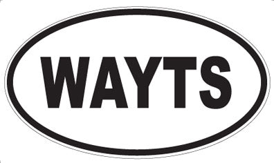 WAYTS - Oval Sticker