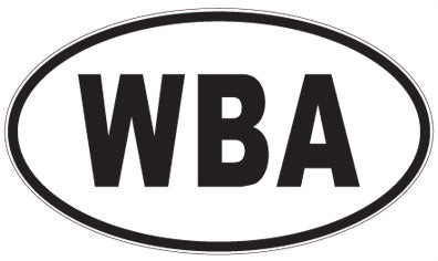 WBA - 3 Letter Initials Oval Magnet