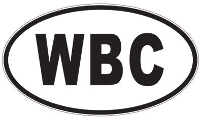 WBC - 3 Letter Initials Oval Magnet