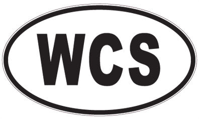 WCS - 3 Letter Initials Oval Magnet