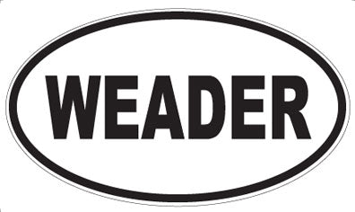 WEADER - Oval Sticker