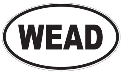 WEAD - Oval Magnet