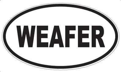WEAFER - Oval Sticker