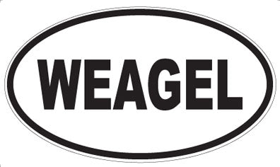 WEAGEL - Oval Sticker
