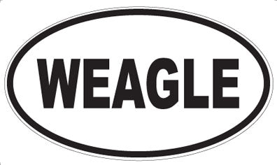 WEAGLE - Oval Sticker
