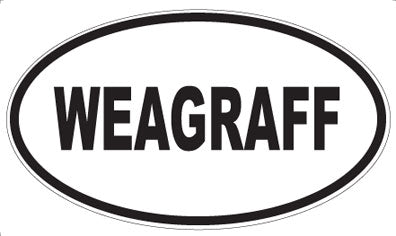 WEAGRAFF - Oval Sticker
