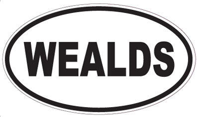 WEALDS - Oval Sticker
