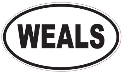 WEALS - Oval Magnet
