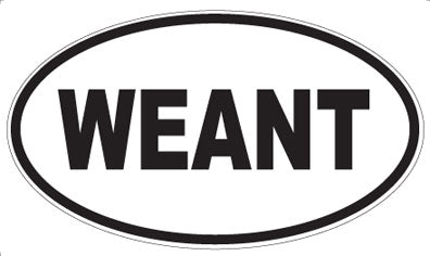 WEANT - Oval Sticker