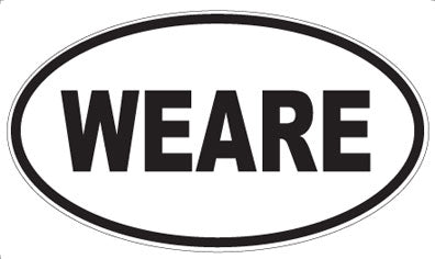 WEARE - Oval Sticker