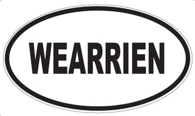 WEARRIEN - Oval Sticker