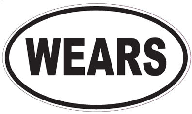 WEARS - Oval Magnet