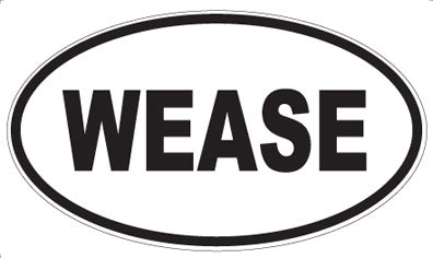 WEASE - Oval Sticker