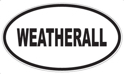WEATHERALL - Oval Sticker