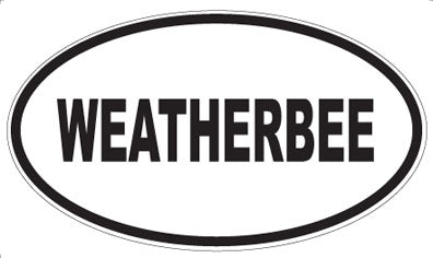WEATHERBEE - Oval Sticker
