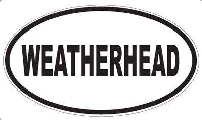 WEATHERHEAD - Oval Sticker