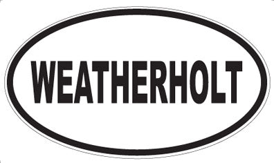 WEATHERHOLT - Oval Sticker