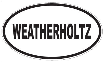 WEATHERHOLTZ - Oval Sticker