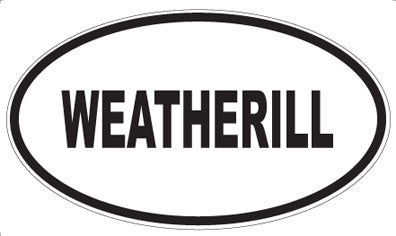 WEATHERILL - Oval Sticker