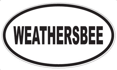 WEATHERSBEE - Oval Sticker