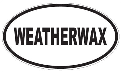 WEATHERWAX - Oval Sticker