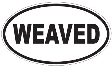 WEAVED - Oval Sticker