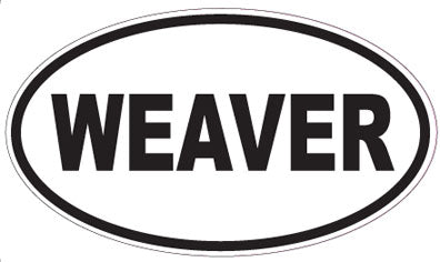 WEAVER - Oval Sticker