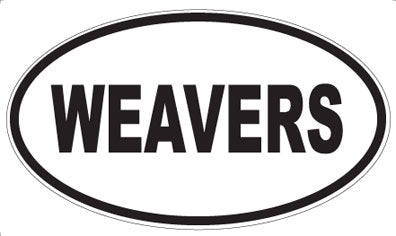 WEAVERS - Oval Sticker