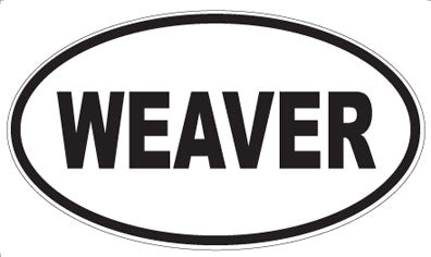 WEAVER - Oval Magnet