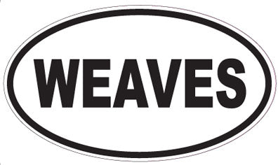 WEAVES - Oval Sticker