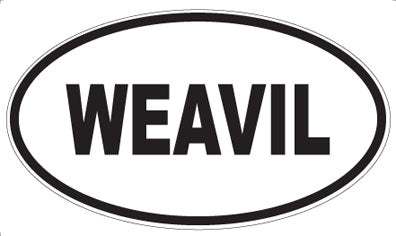 WEAVIL - Oval Sticker