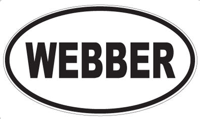 WEBBER - Oval Sticker