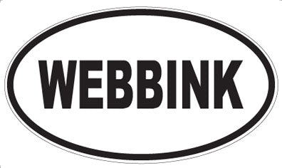 WEBBINK - Oval Sticker