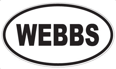 WEBBS - Oval Sticker