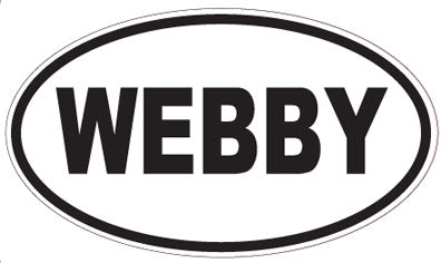 WEBBY - Oval Sticker
