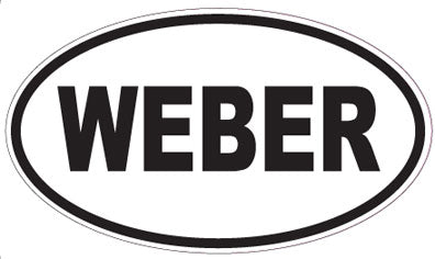 WEBER - Oval Sticker