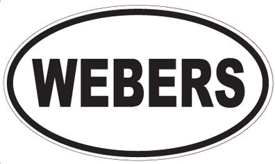 WEBERS - Oval Sticker