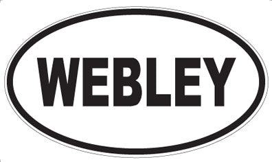 WEBLEY - Oval Sticker