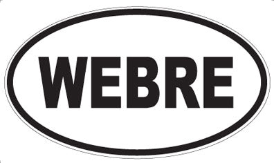 WEBRE - Oval Sticker